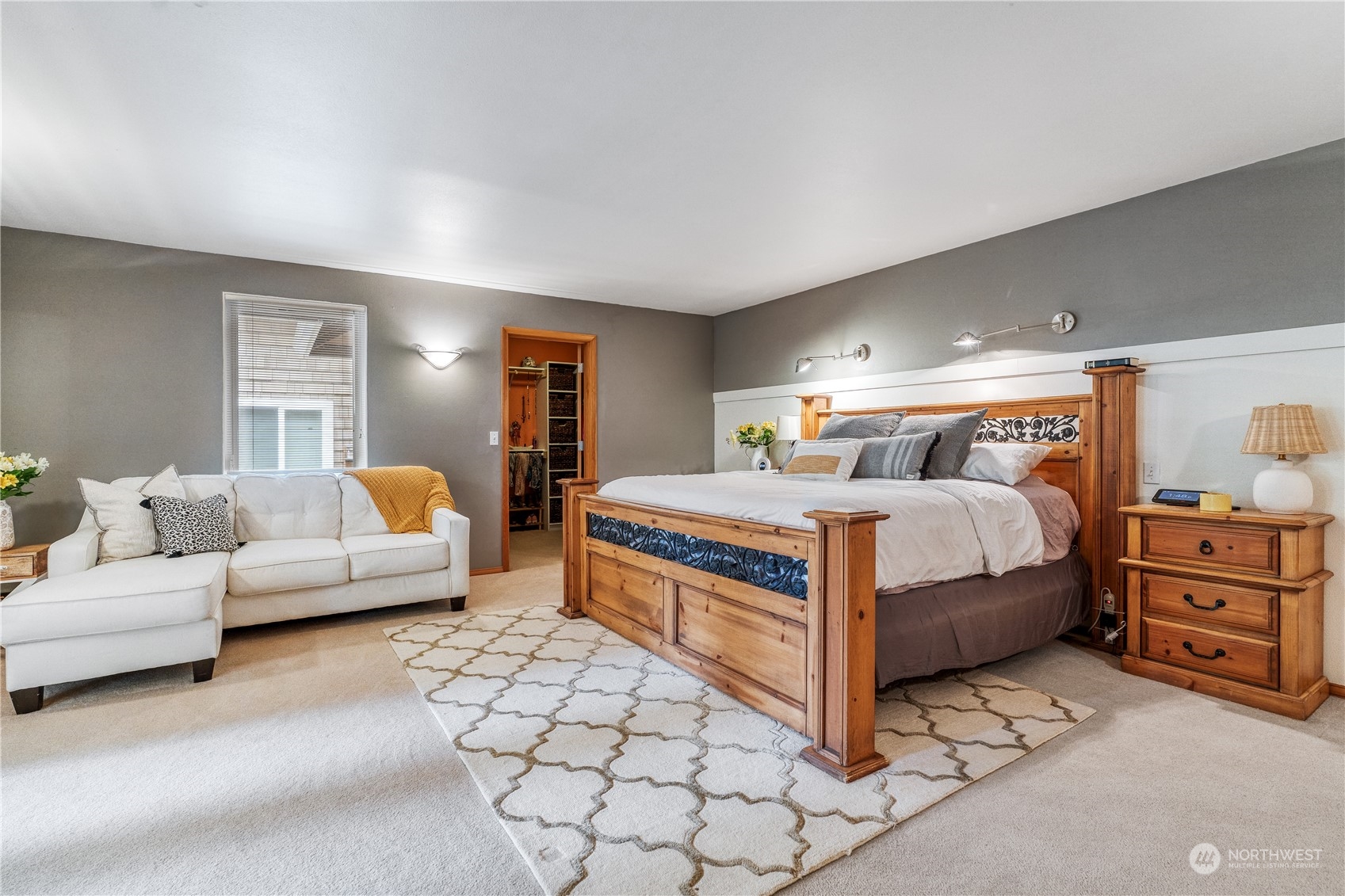 2109 Grove Road Northwest Olympia, WA 98502 - Photo 17 of 40 a bedroom with a bed and a couch