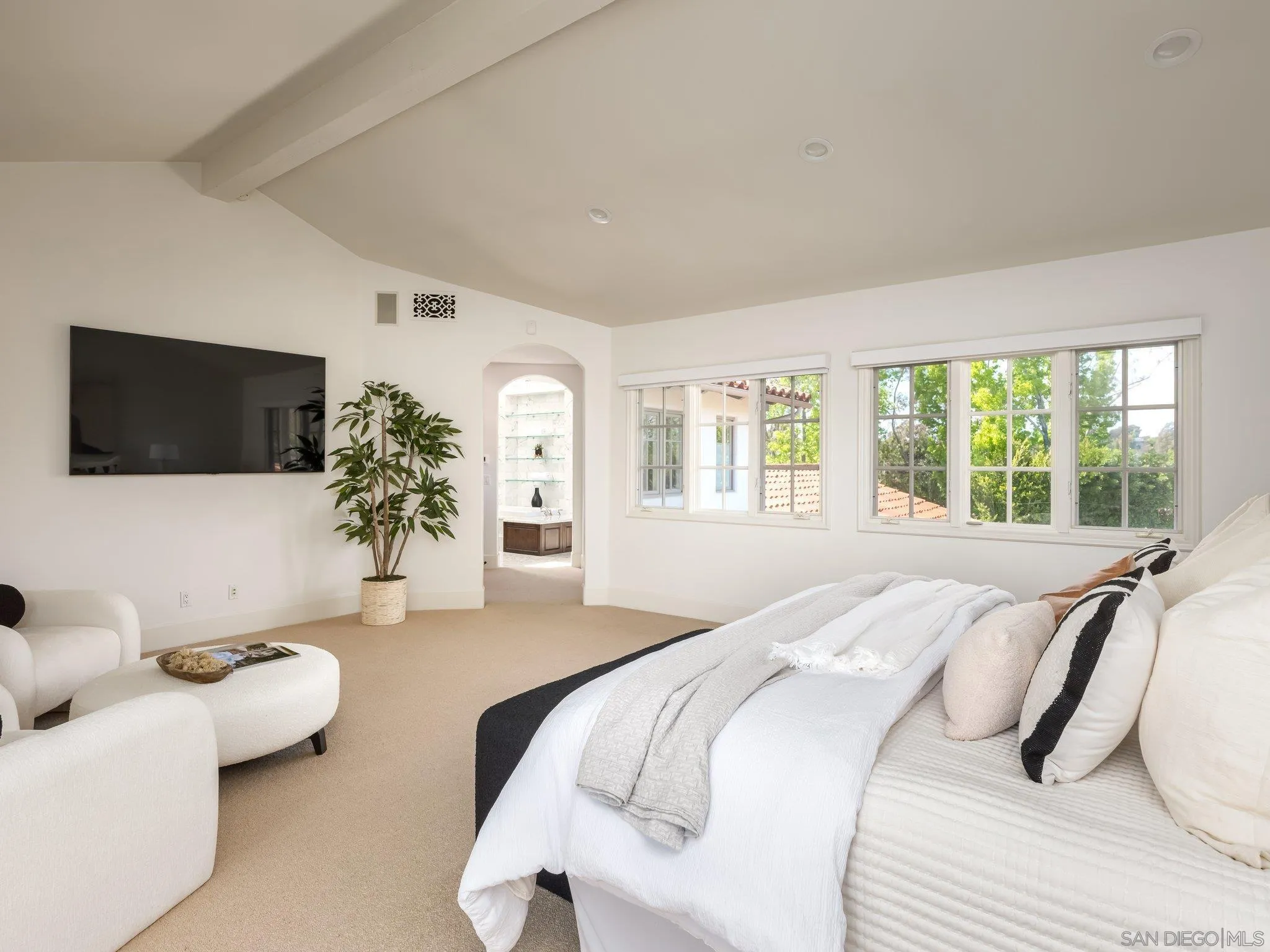 14910 Rancho Nuevo Del Mar, CA 92014 - Photo 19 of 60 a bedroom with a bed and a flat screen tv