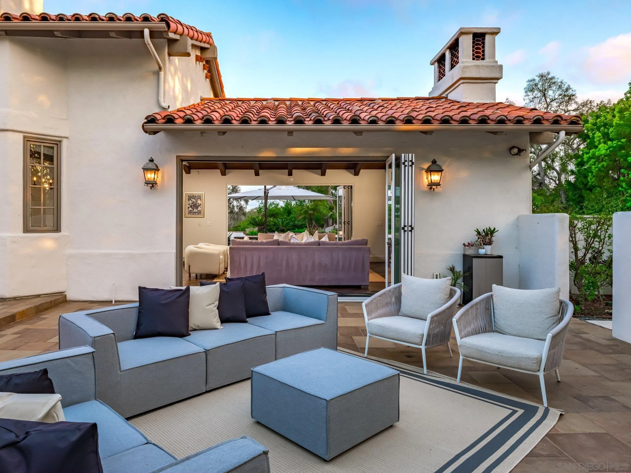 14910 Rancho Nuevo Del Mar, CA 92014 - Photo 48 of 60 a living room with furniture and a fireplace