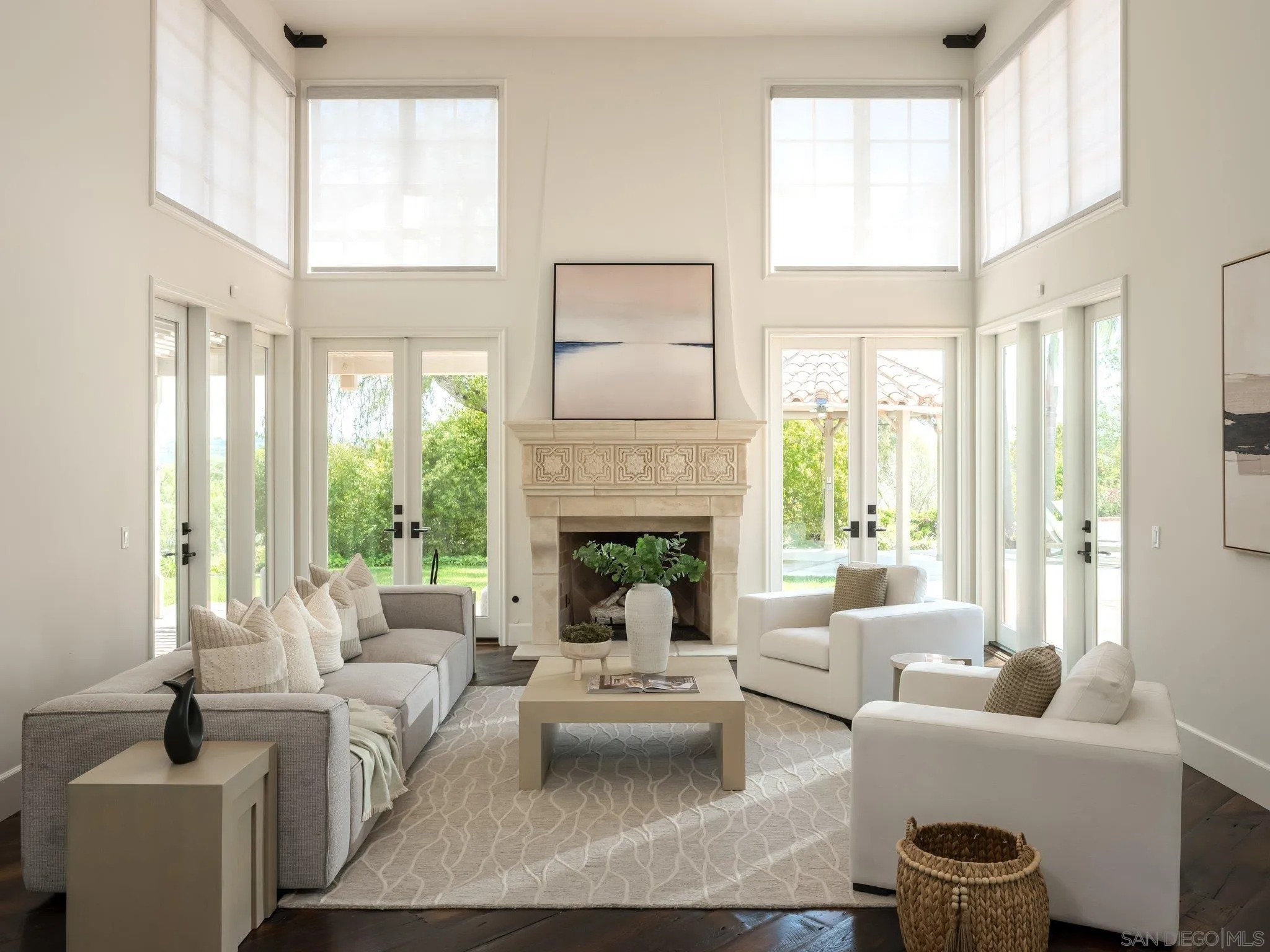 14910 Rancho Nuevo Del Mar, CA 92014 - Photo 5 of 60 a living room with furniture and a fireplace