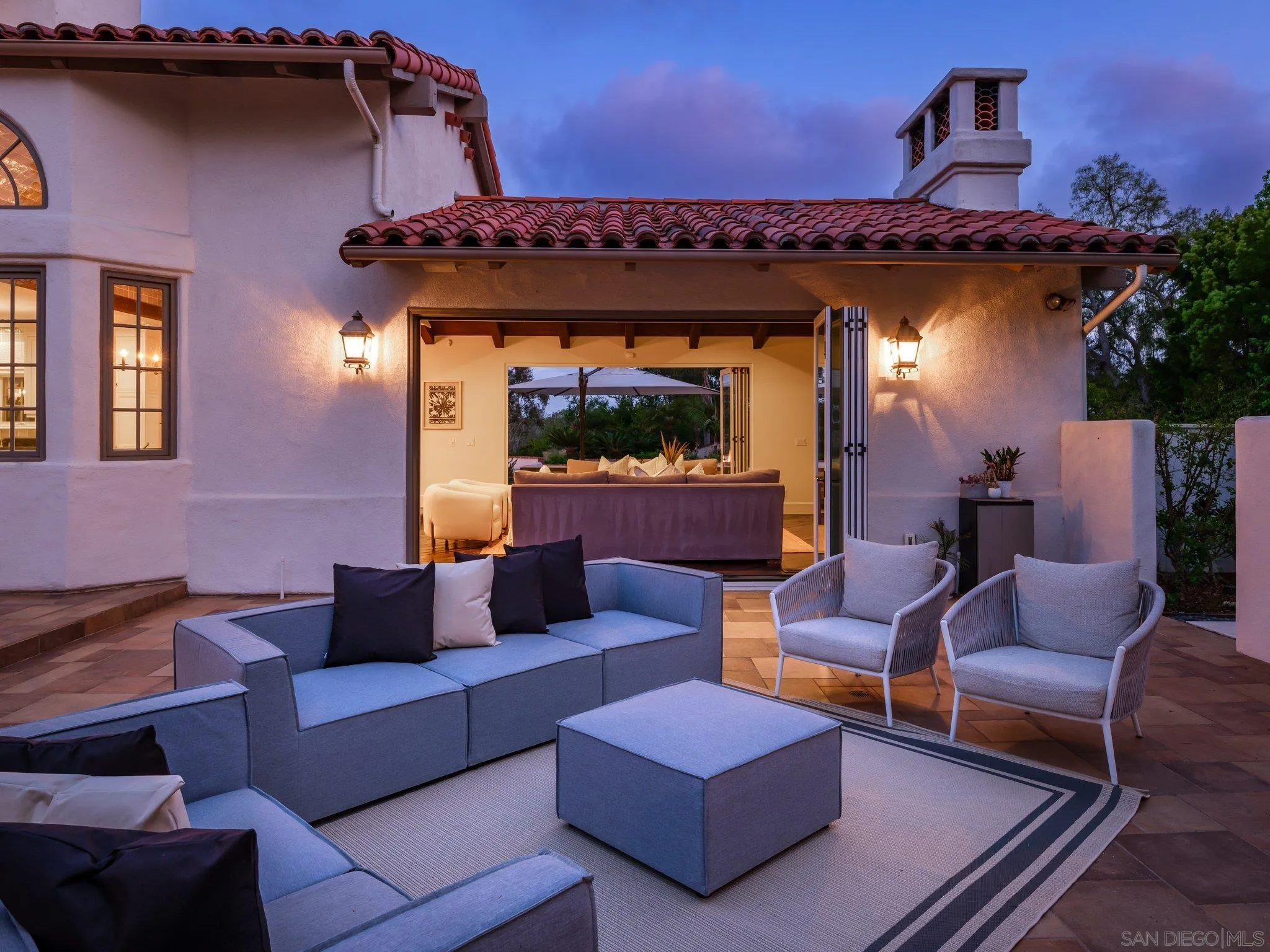 14910 Rancho Nuevo Del Mar, CA 92014 - Photo 59 of 60 a outdoor living space with furniture and a fireplace