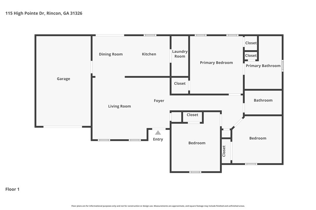 115 High Pointe Drive Rincon, GA 31326 - Photo 23 of 23 Floor Plan