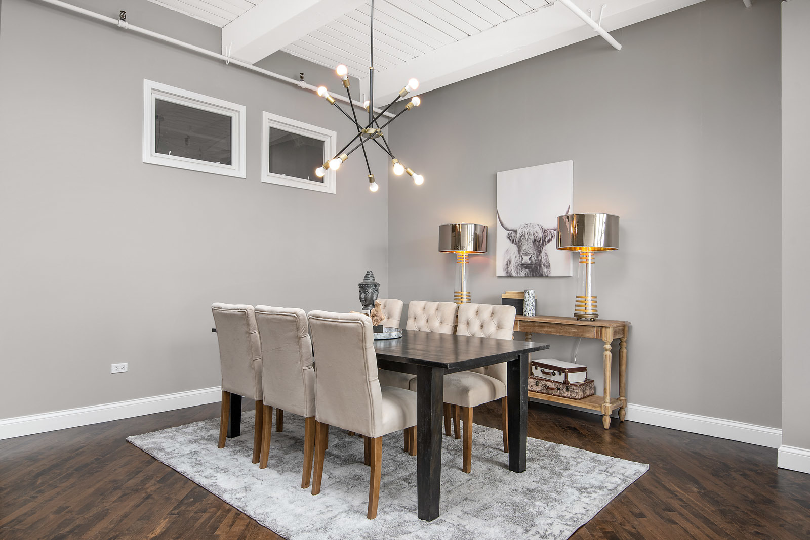 411 South Sangamon Street, Unit 7C Chicago, IL 60607 - Photo 6 of 15 a view of a dining room with furniture and wooden floor
