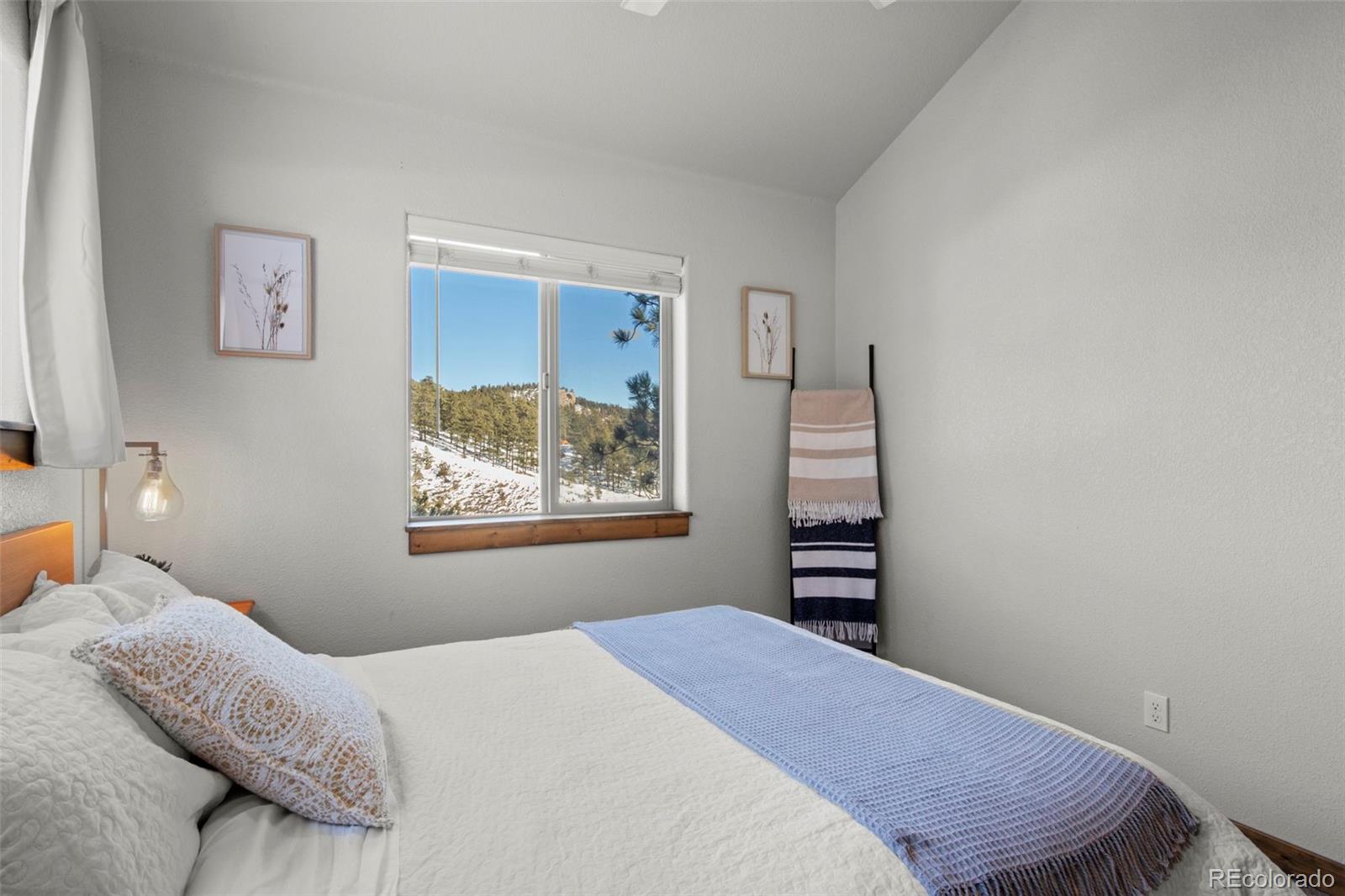 200 Virginia Road Bailey, CO 80421 - Photo 23 of 49 a bedroom with a bed and a window