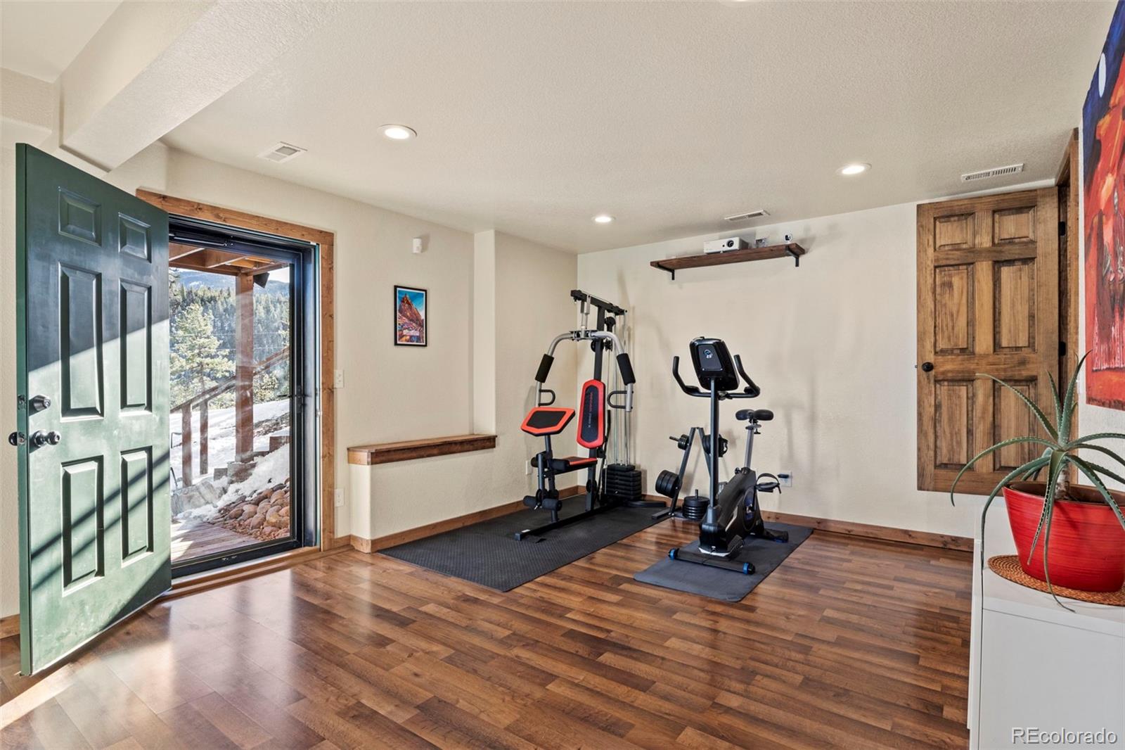 200 Virginia Road Bailey, CO 80421 - Photo 26 of 49 a view of a room with gym equipment