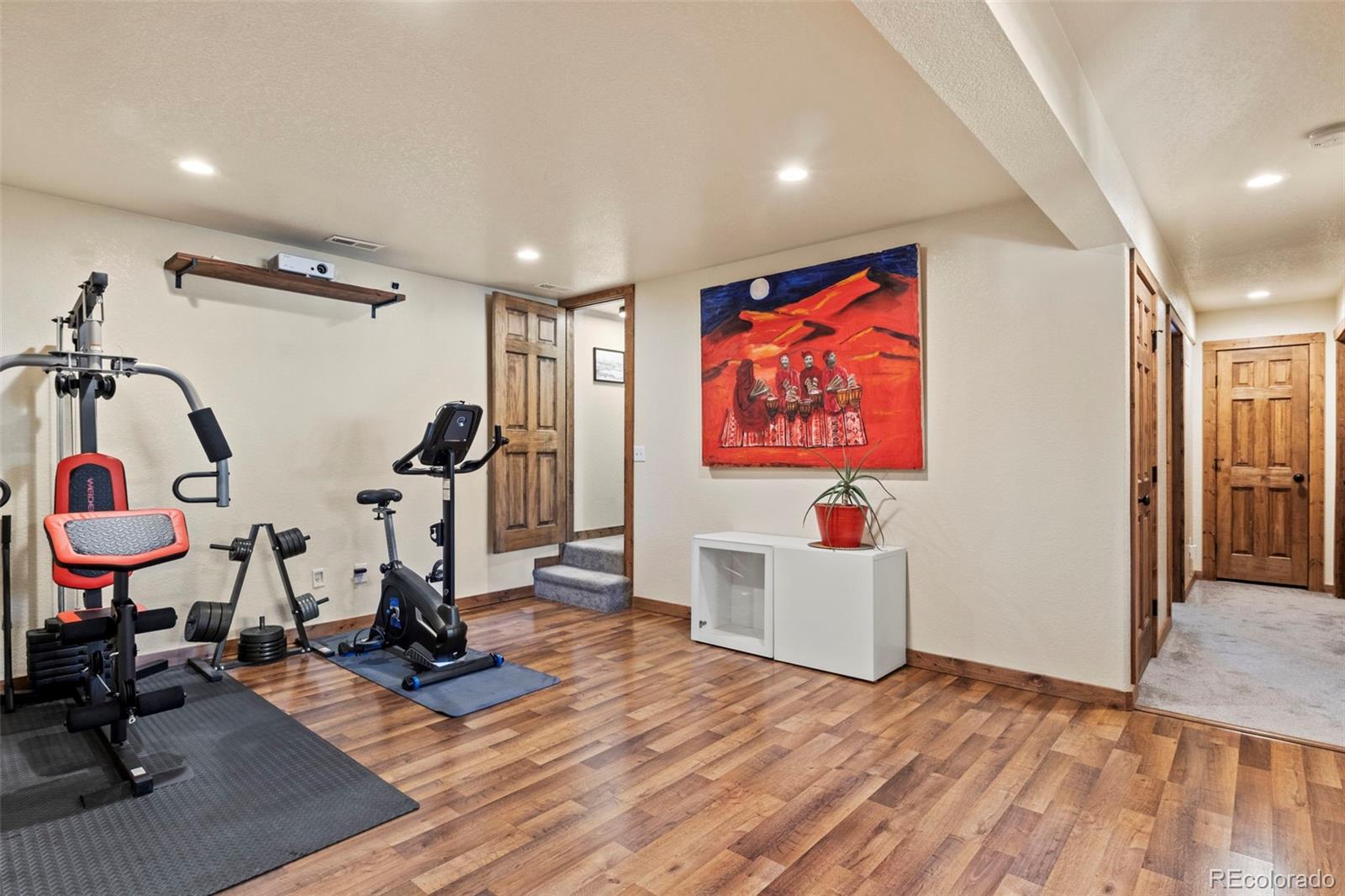 200 Virginia Road Bailey, CO 80421 - Photo 28 of 49 a view of a room with gym equipment