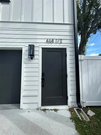 a view of front door