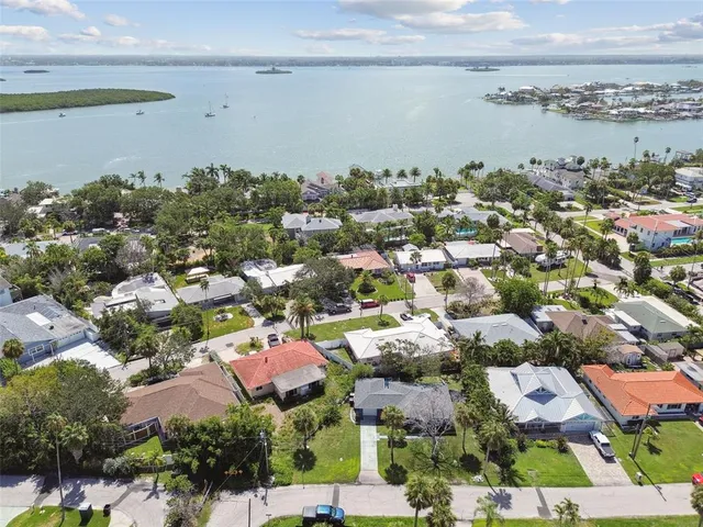 an aerial view of multiple house