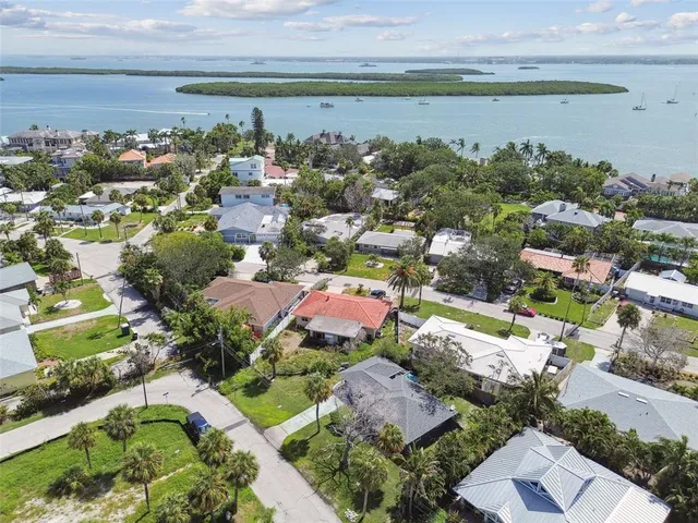 an aerial view of a city