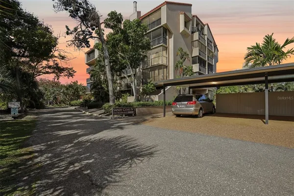 a car parked on the side of a street