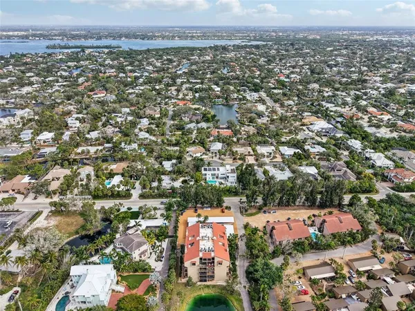 an aerial view of a city