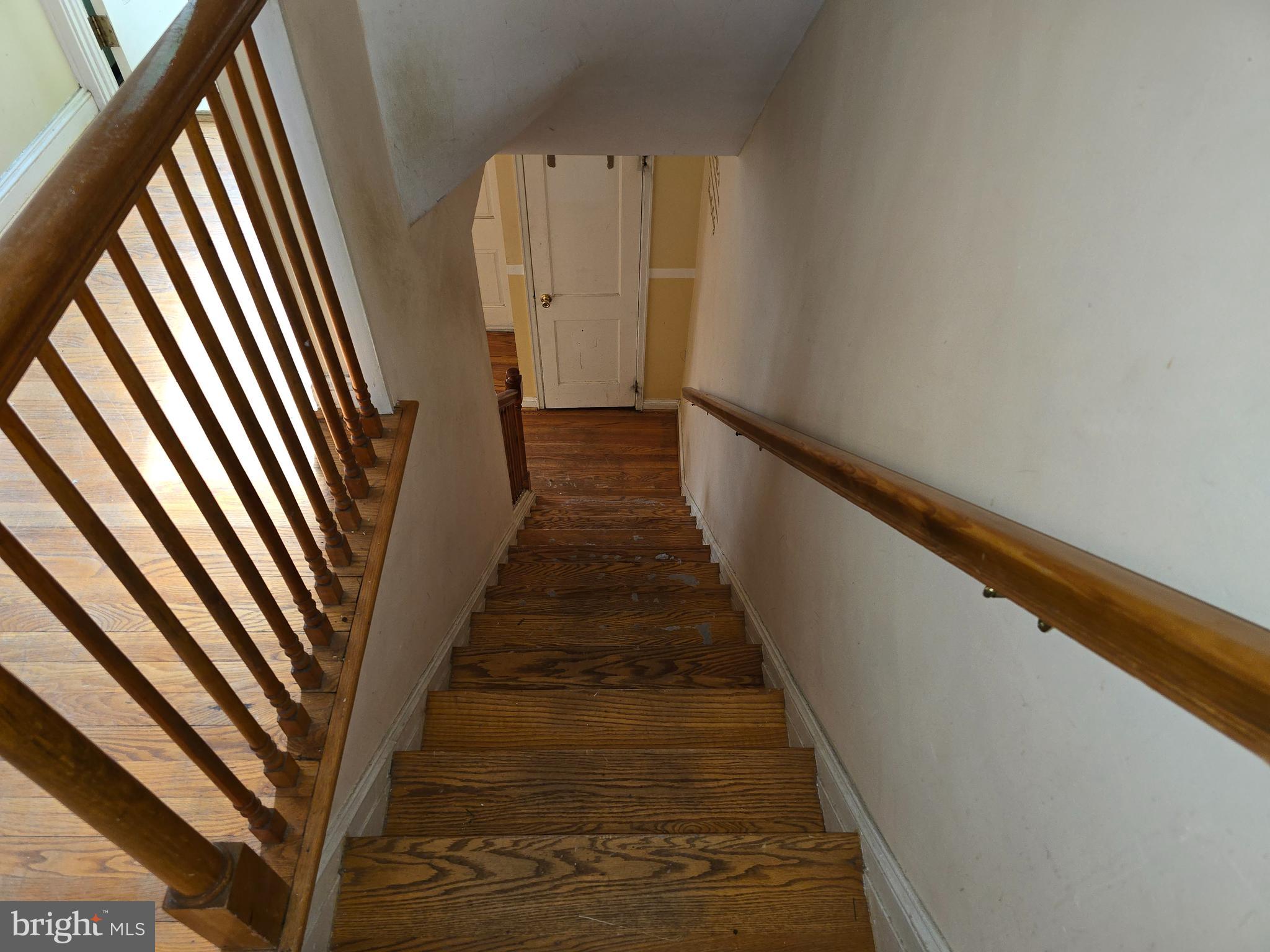 1708 Hartsdale Road Baltimore, MD 21239 - Photo 14 of 26 a view of a staircase with wooden floor