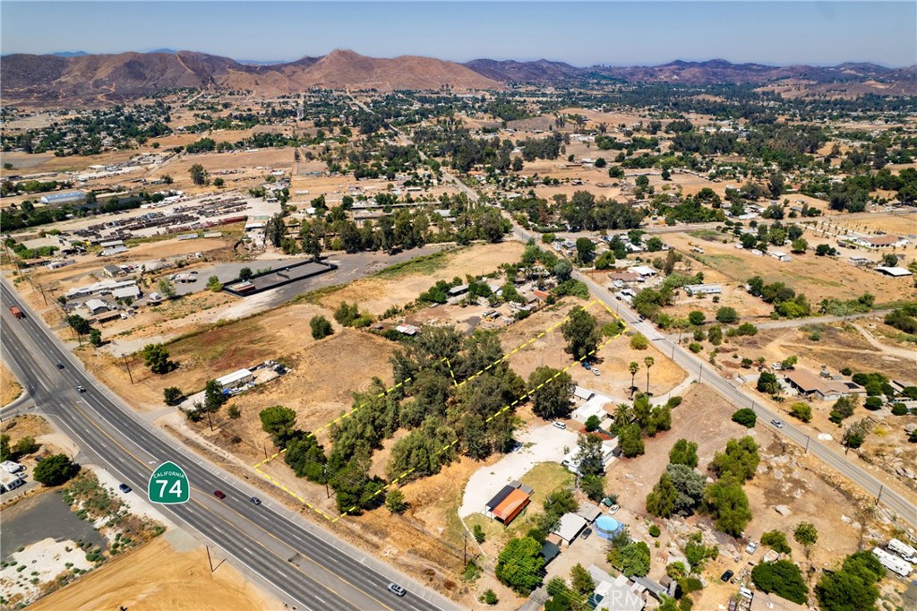 24603 Highway 74 Perris, CA 92570 - Photo 6 of 8 an aerial view of residential houses and city view