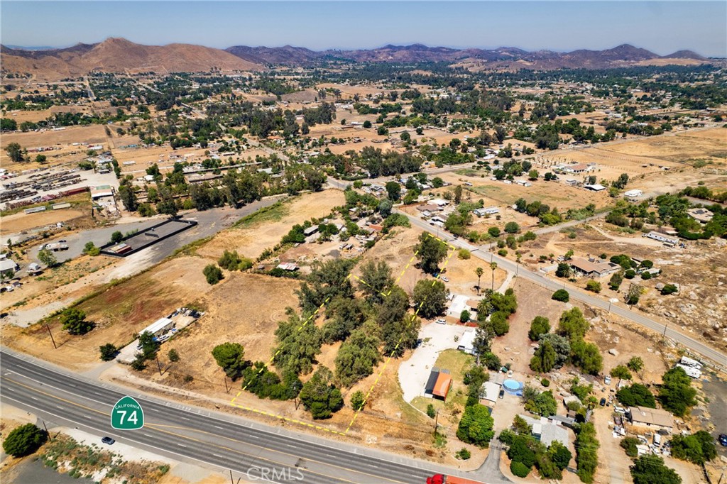 24603 Highway 74 Perris, CA 92570 - Photo 7 of 8 an aerial view of residential houses and city view