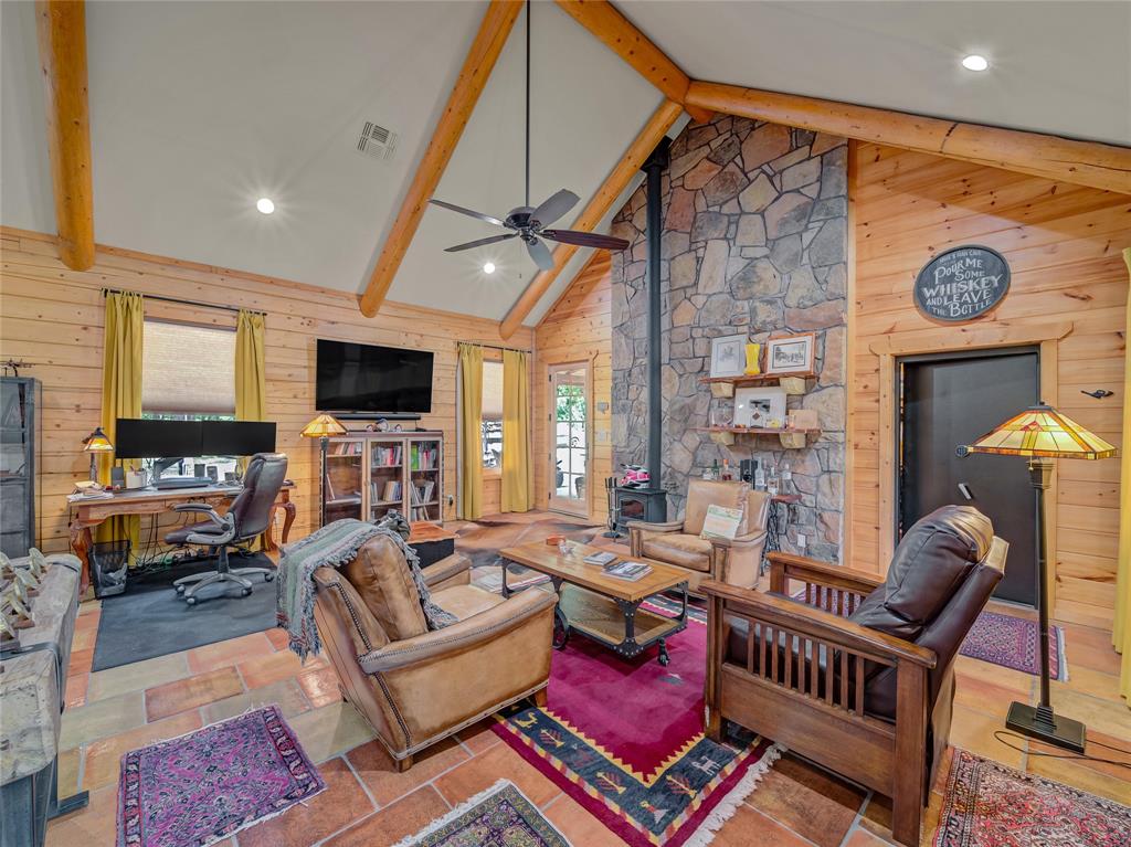 2197 Netherly Lane Forestburg, TX 76239 - Photo 18 of 40 a living room with furniture and a flat screen tv