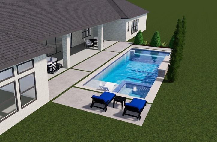 1025 Chariot Loop Lucas, TX 75002 - Photo 2 of 4 Custom pool under construction