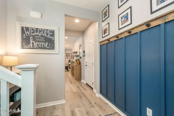 a view of a hallway with a hallway