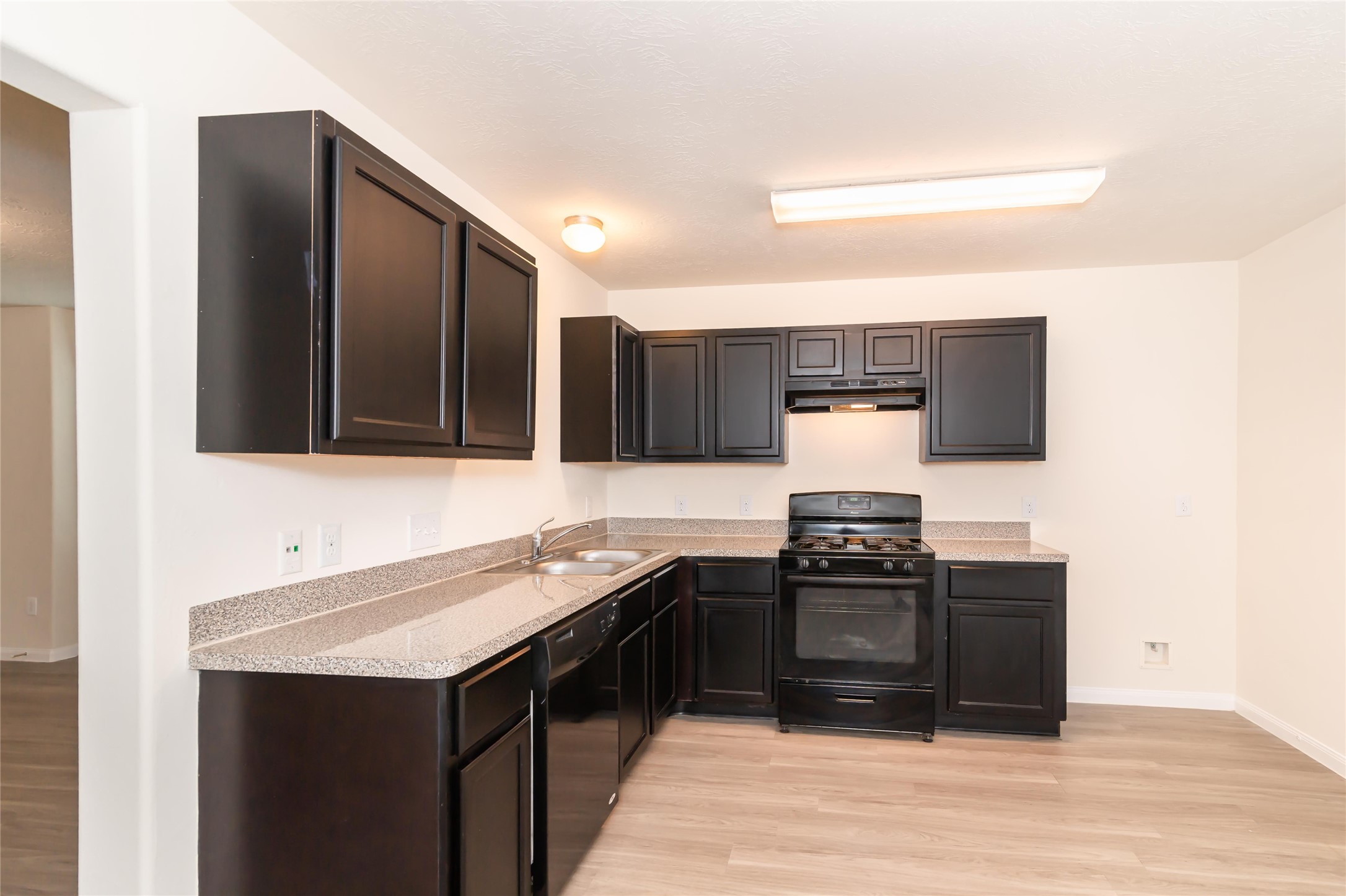 12613 Rio Nueces Lane Rosharon, TX 77583 - Photo 3 of 10 a kitchen with stainless steel appliances granite countertop a stove and a sink