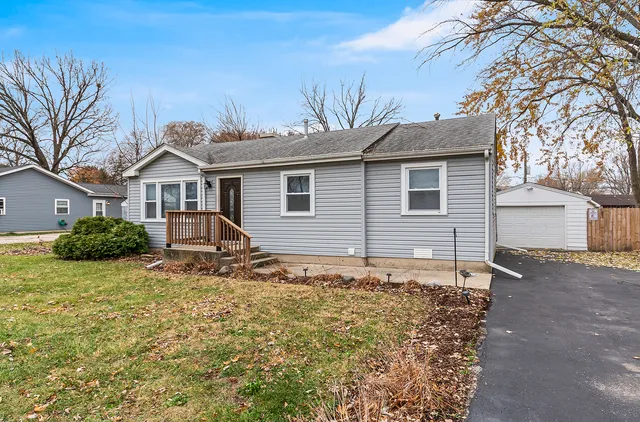 a house with trees in the background