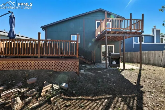 a view of a house with a patio