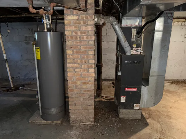 a view of water heater room