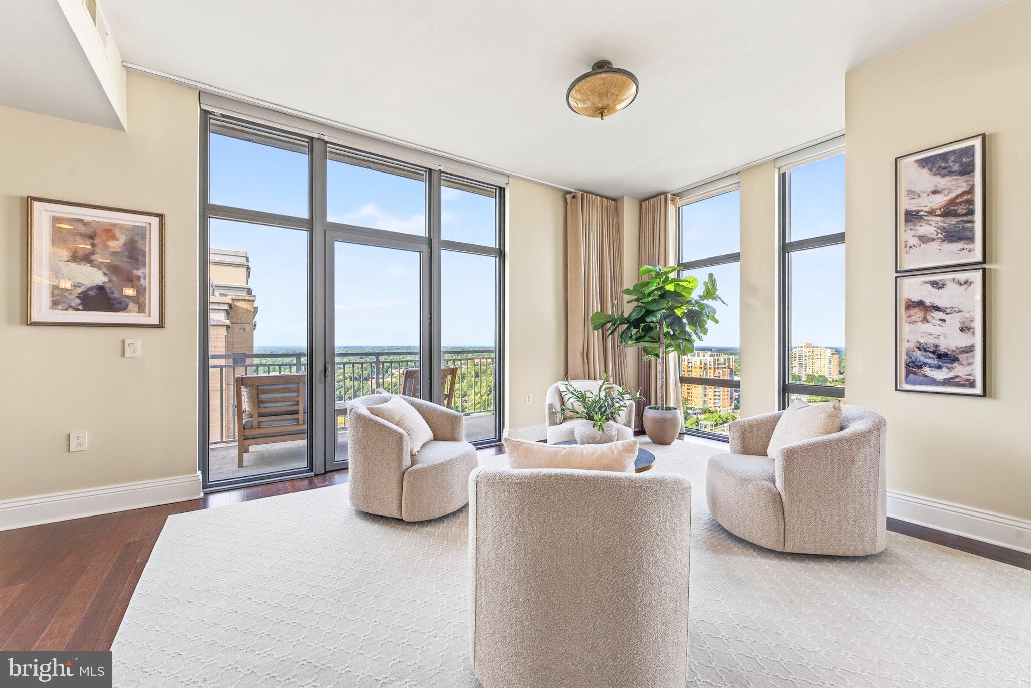 11990 Market Street, Unit 2115 Reston, VA 20190 - Photo 11 of 51 Conversation room with access to largest balcony