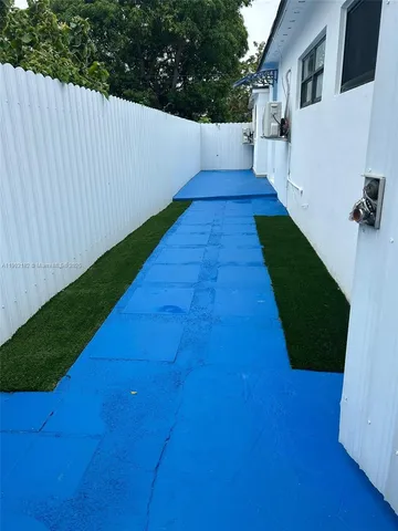 a view of an outdoor space with a lake view