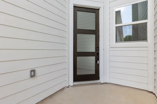 a view of front door