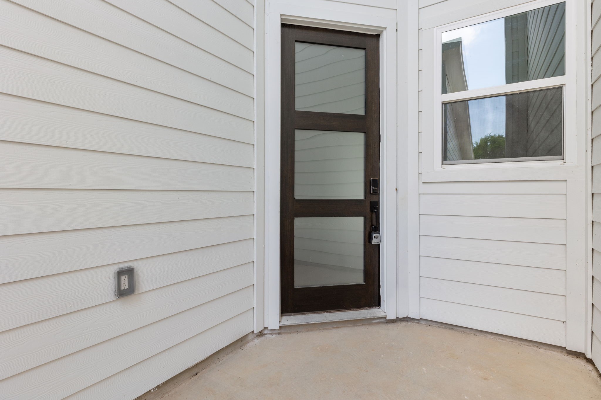 a view of front door