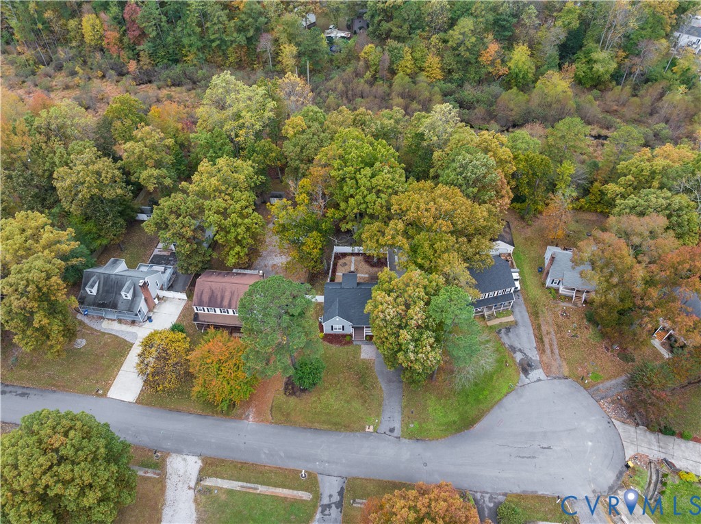 10008 Brittonwood Drive North Chesterfield, VA 23237 - Photo 32 of 34 an aerial view of a house with outdoor space