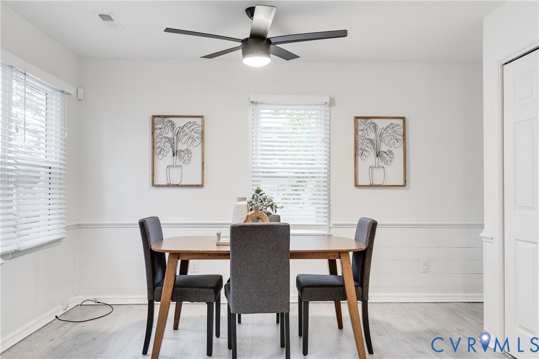 10008 Brittonwood Drive North Chesterfield, VA 23237 - Photo 8 of 34 a view of a dining room with furniture and a window