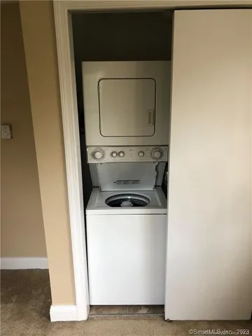 a utility room with a washer and dryer