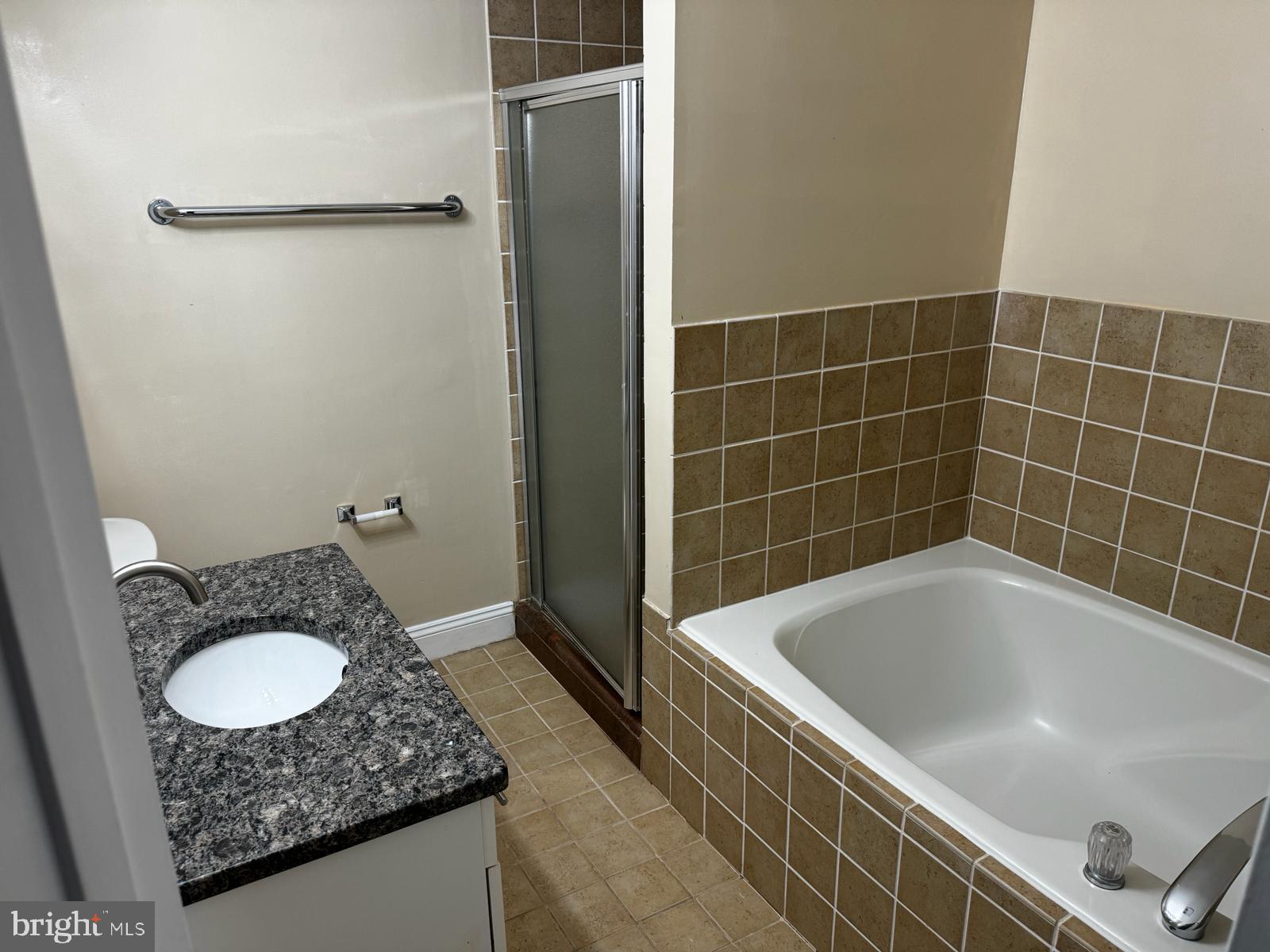 21131 Crocus Terrace Ashburn, VA 20147 - Photo 16 of 37 a bath tub sitting next to a granite countertop sink