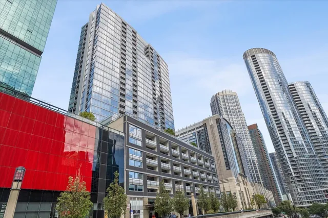 a view of a tall building