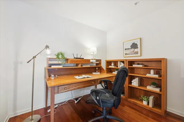 a view of buildings with a street