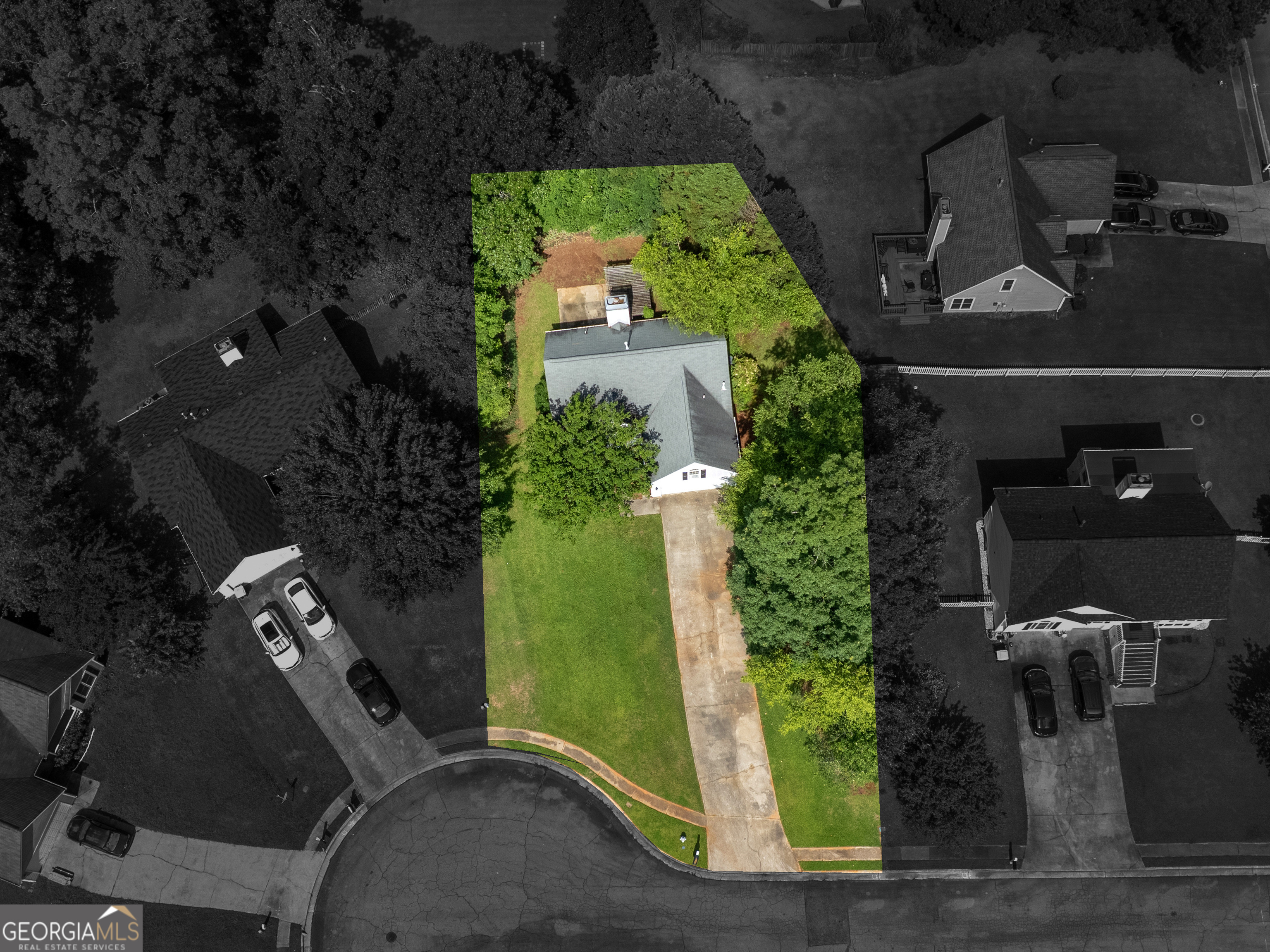 404 Northwind Place Stockbridge, GA 30281 - Photo 7 of 56 an aerial view of a house with a yard