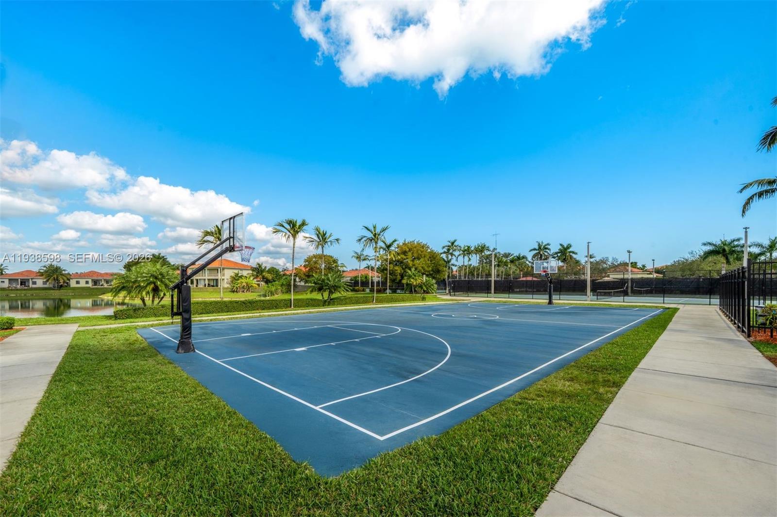 7548 Southwest 190th Street Cutler Bay, FL 33157 - Photo 46 of 53 a view of an outdoor space and tennis court