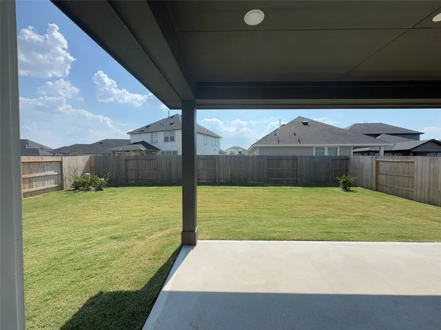 a view of an outdoor space and swimming pool
