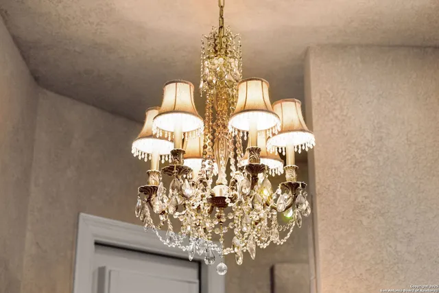 a bathroom with a mirror and a shower