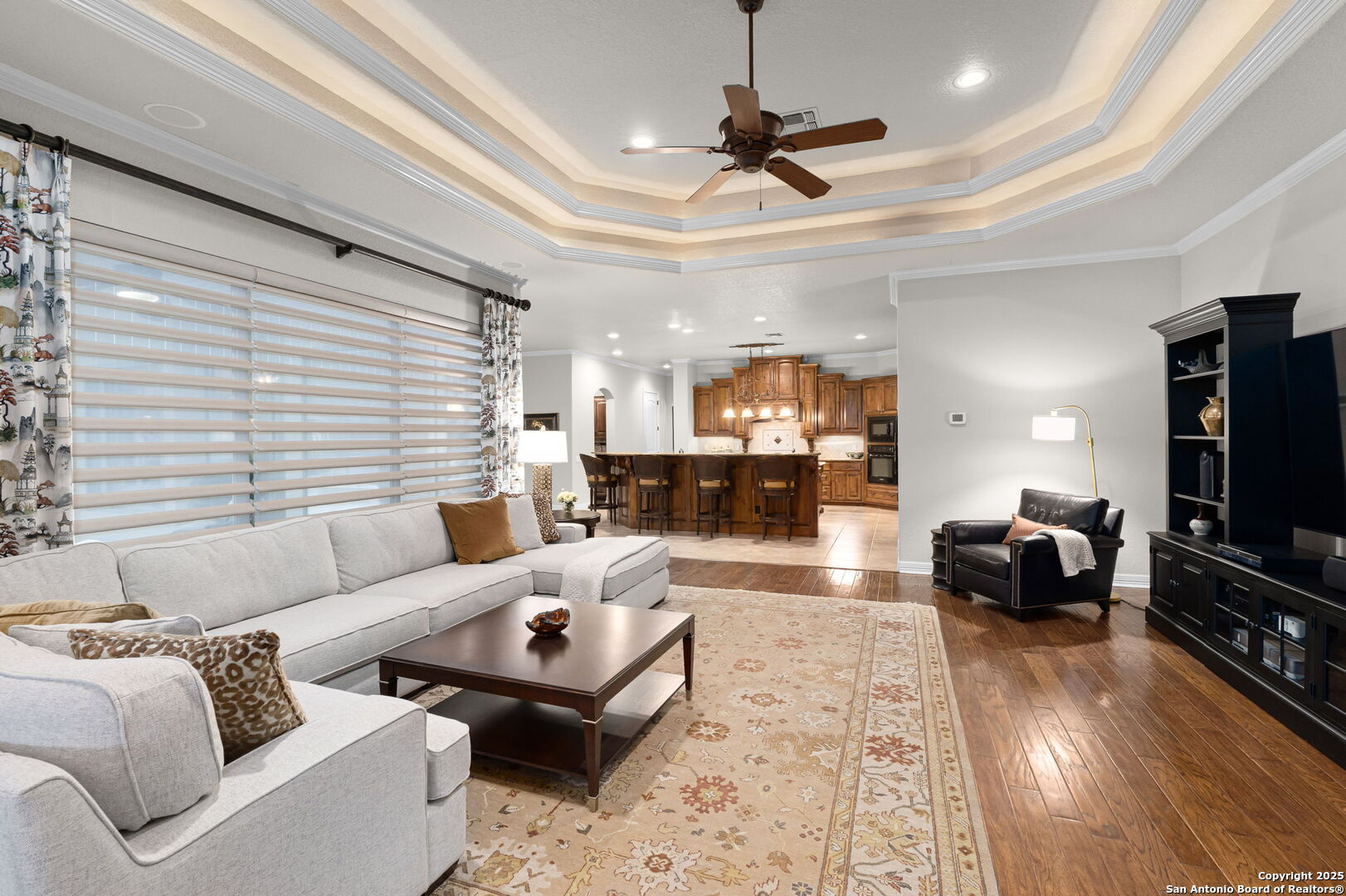 20027 Buckhead Lane Garden Ridge, TX 78266 - Photo 36 of 70 a living room with furniture and a flat screen tv