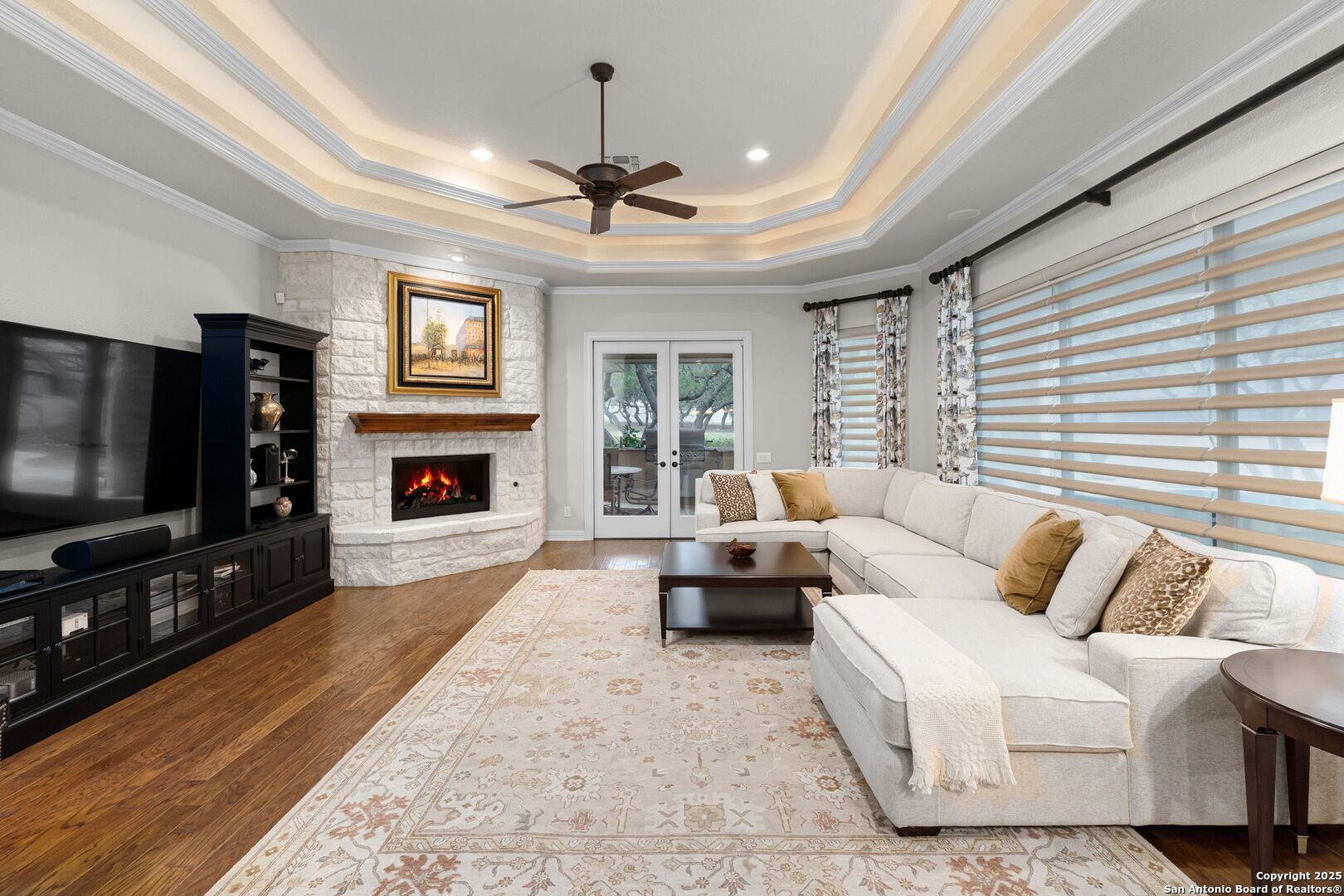 20027 Buckhead Lane Garden Ridge, TX 78266 - Photo 37 of 70 a living room with furniture and a flat screen tv
