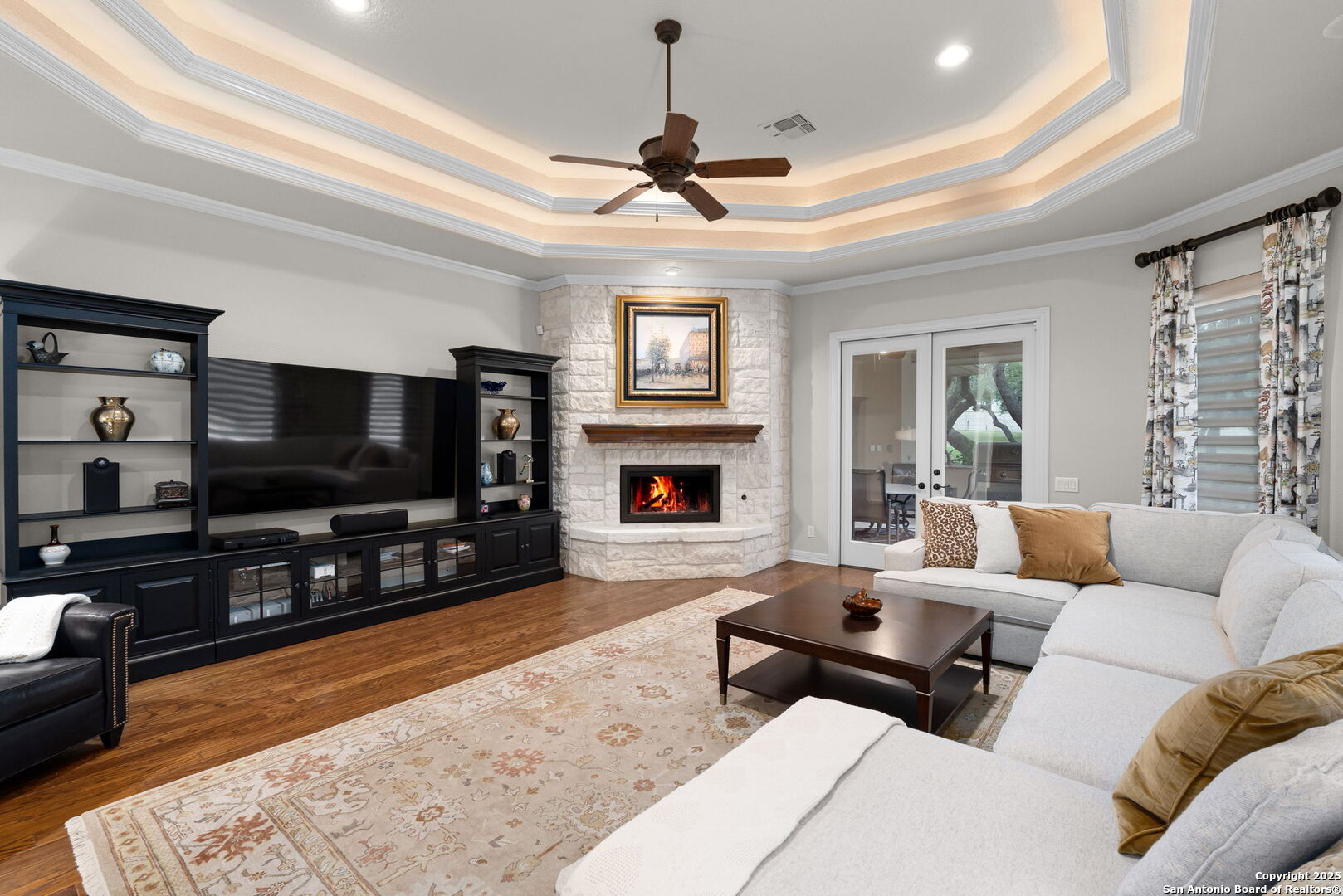 20027 Buckhead Lane Garden Ridge, TX 78266 - Photo 38 of 70 a living room with furniture and a flat screen tv