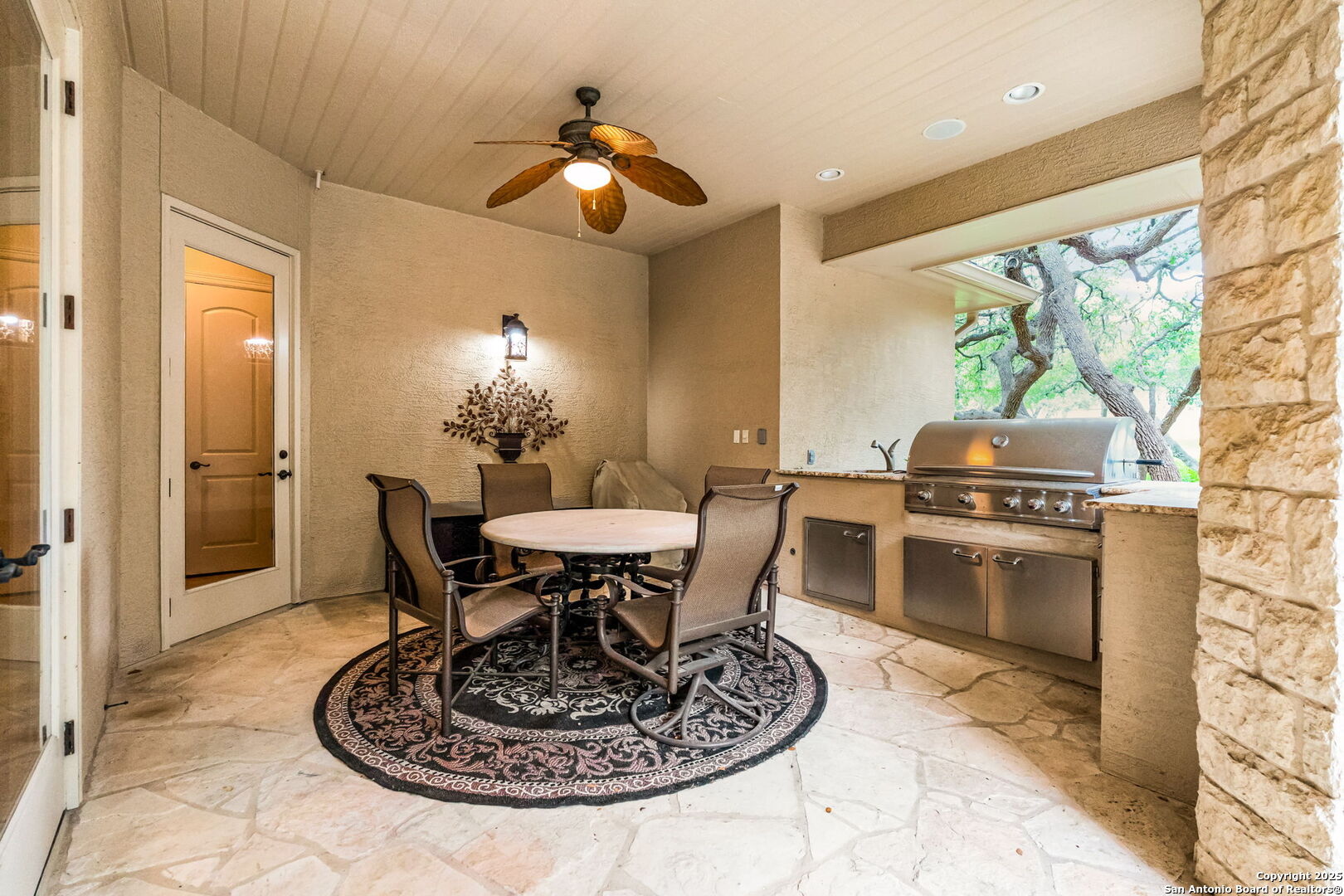 20027 Buckhead Lane Garden Ridge, TX 78266 - Photo 55 of 70 a view of a dining room with furniture window and outside view
