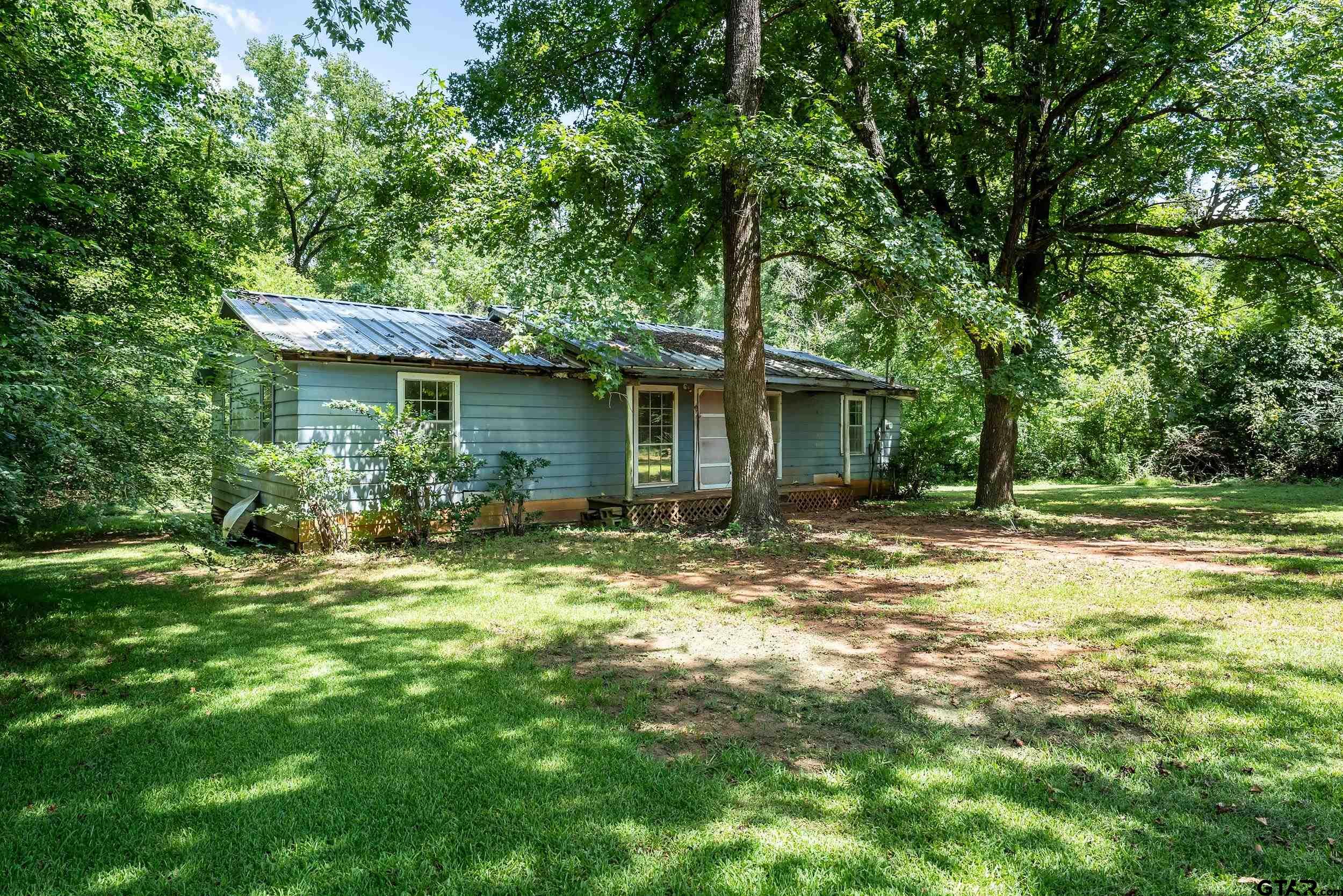 13174 County Road 434 Lindale, TX 75771 - Photo 8 of 32 a backyard of a house with plants and large tree