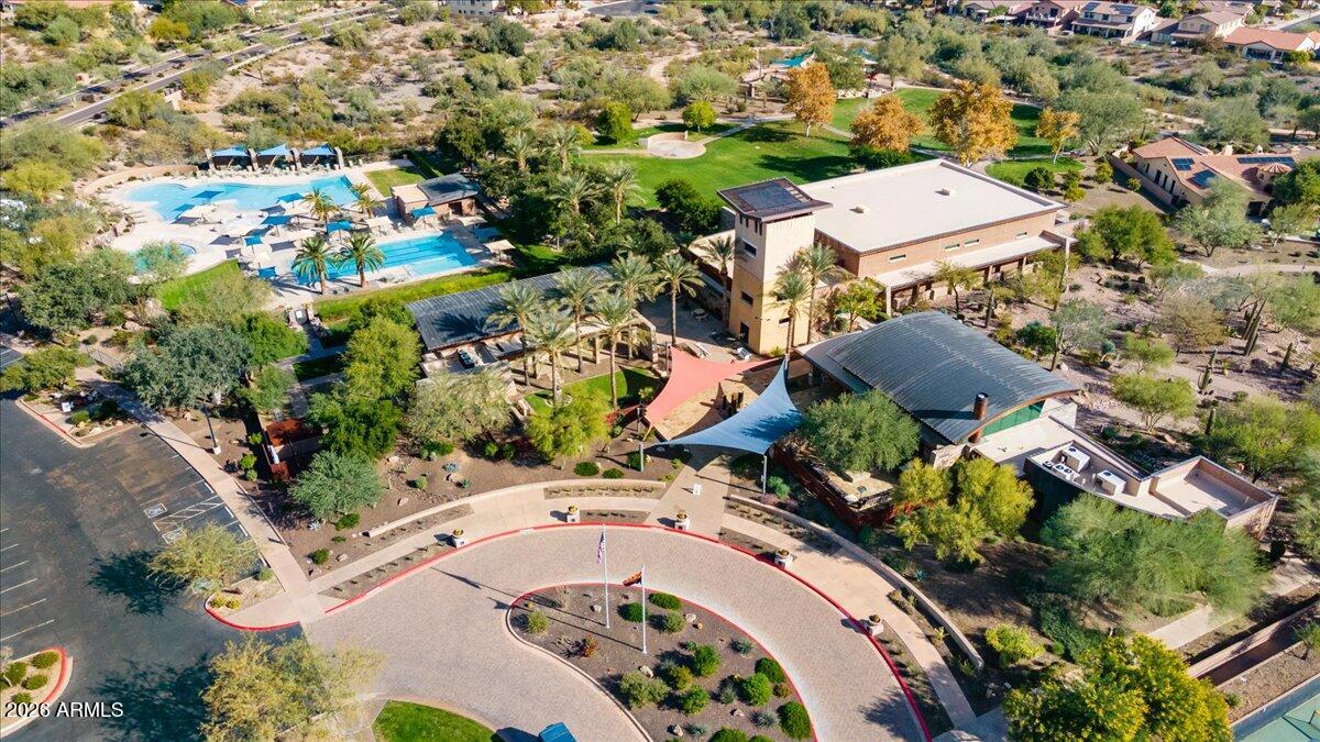 12731 West Eagle Ridge Lane Peoria, AZ 85383 - Photo 64 of 88 an aerial view of a house with a swimming pool yard and outdoor seating