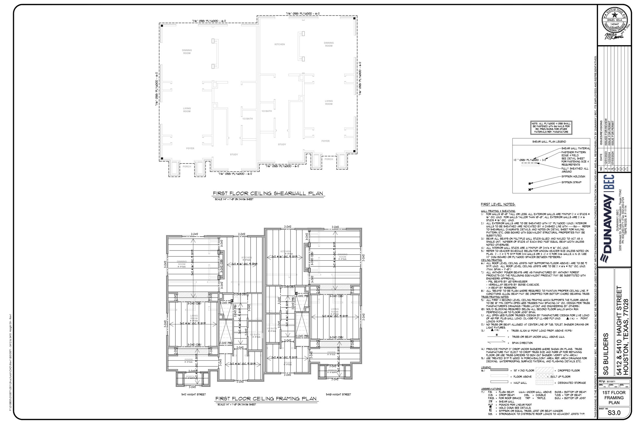5416 Haight Street Houston, TX 77028 - Photo 2 of 10 a picture of a floor plan