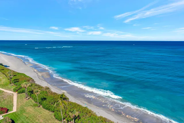 a view of an ocean beach