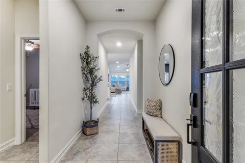 a view of entryway with livingroom and furniture
