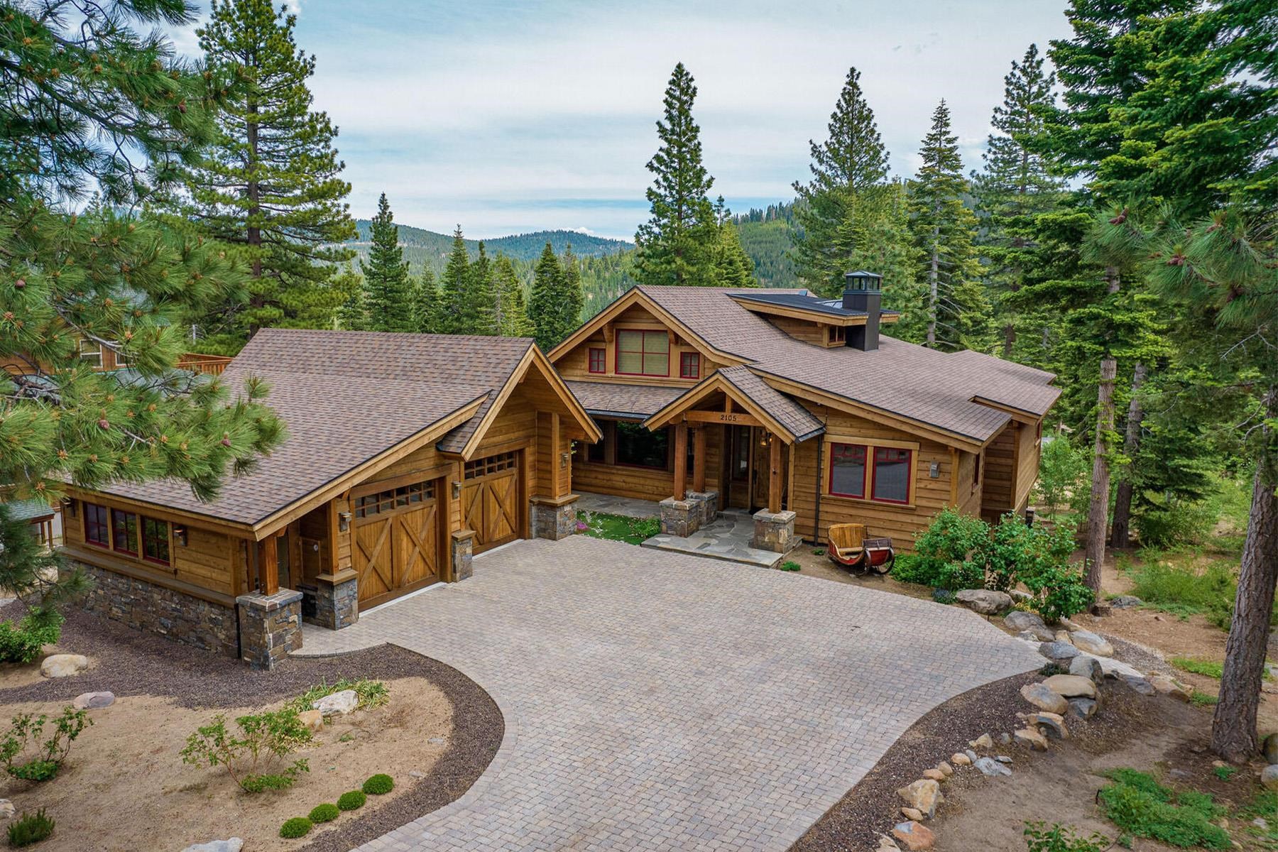 2105 Eagle Feather Truckee, CA 96161 - Photo 2 of 21 a aerial view of a house with a yard and large trees