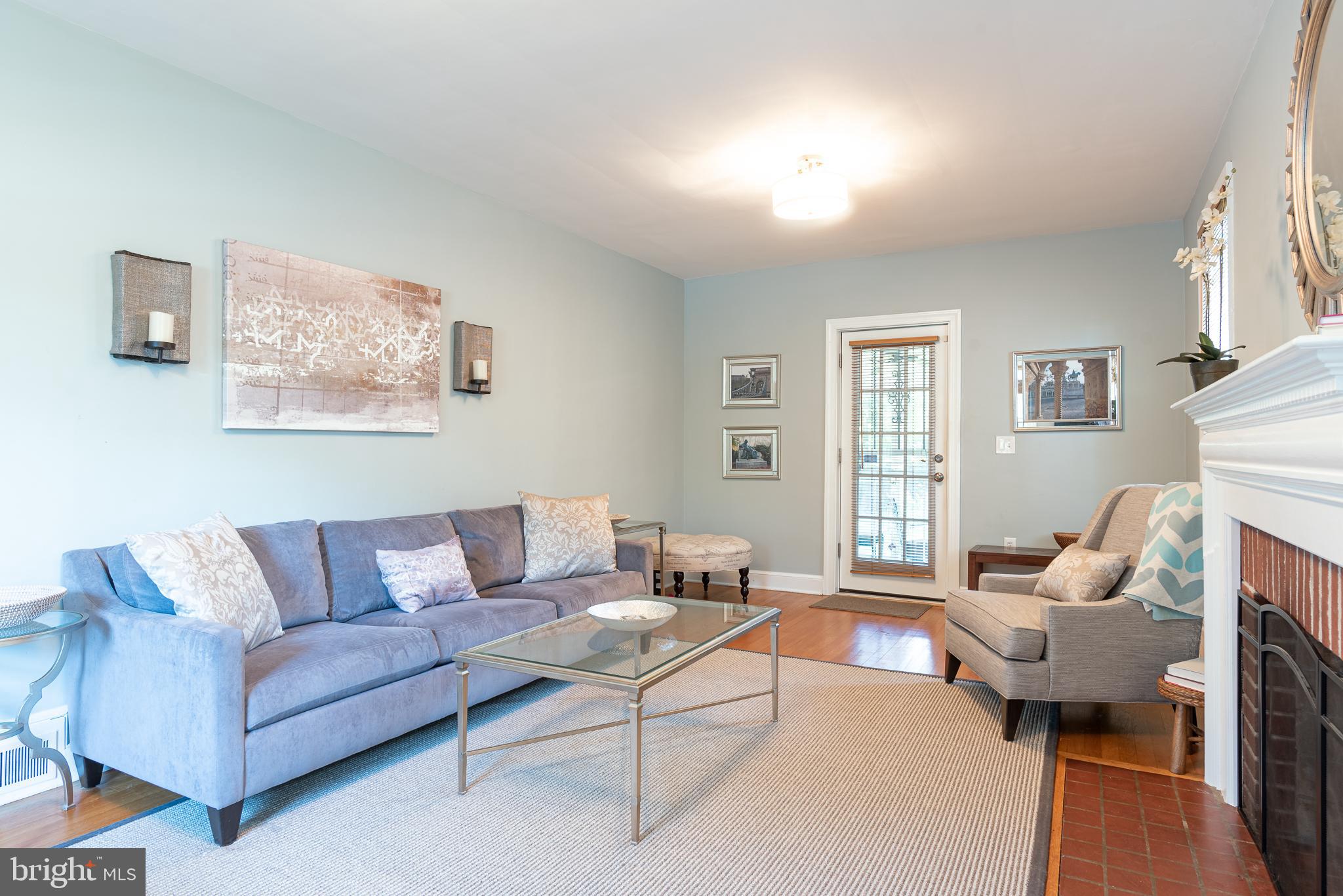 5925 16th Street Northwest Washington, DC 20011 - Photo 4 of 29 Sun light living room space with natural fireplac
